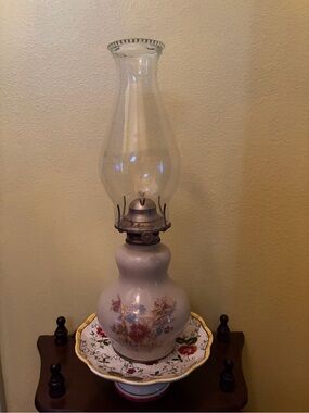 Vintage Kadaan Oil Lamp - Cream